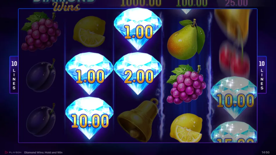 Hold and Win Bonus Game grid filling with sticky Bonus symbols